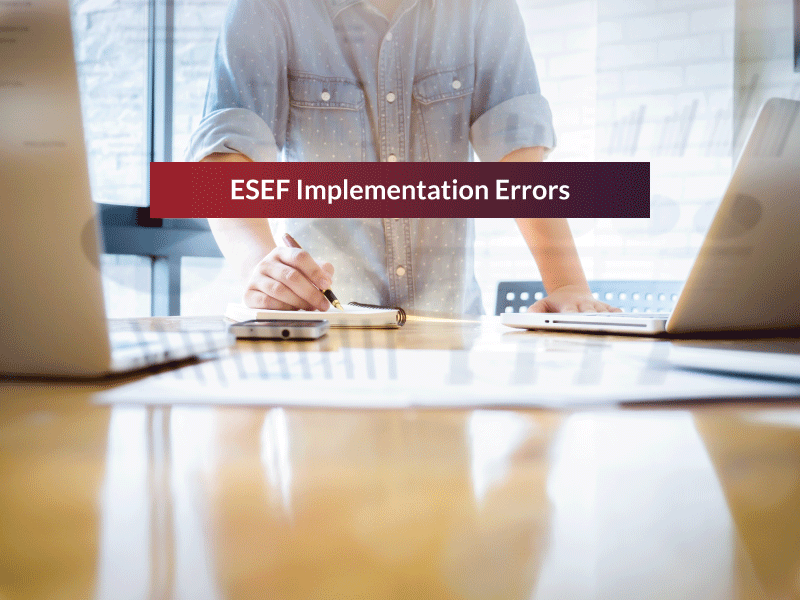 ESEF Implementation Errors