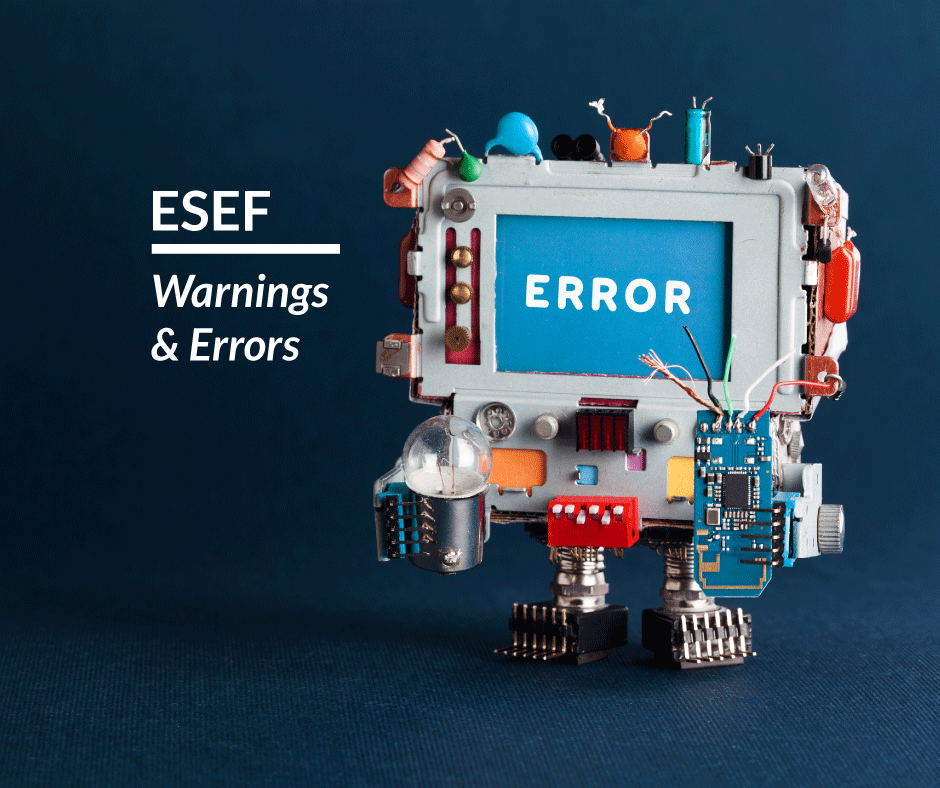 ESEF Warning and Errors